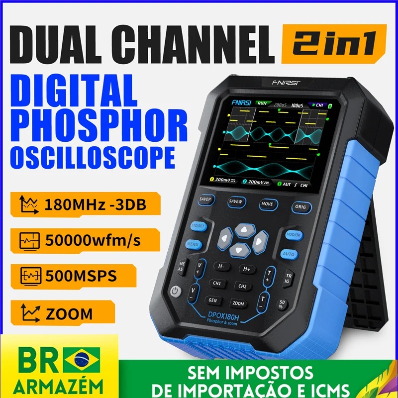 Fnirsi Digital Oscilloscope Handheld - FNIRSI DPOX180H 휴대용 디지털 오실로스코프 형광