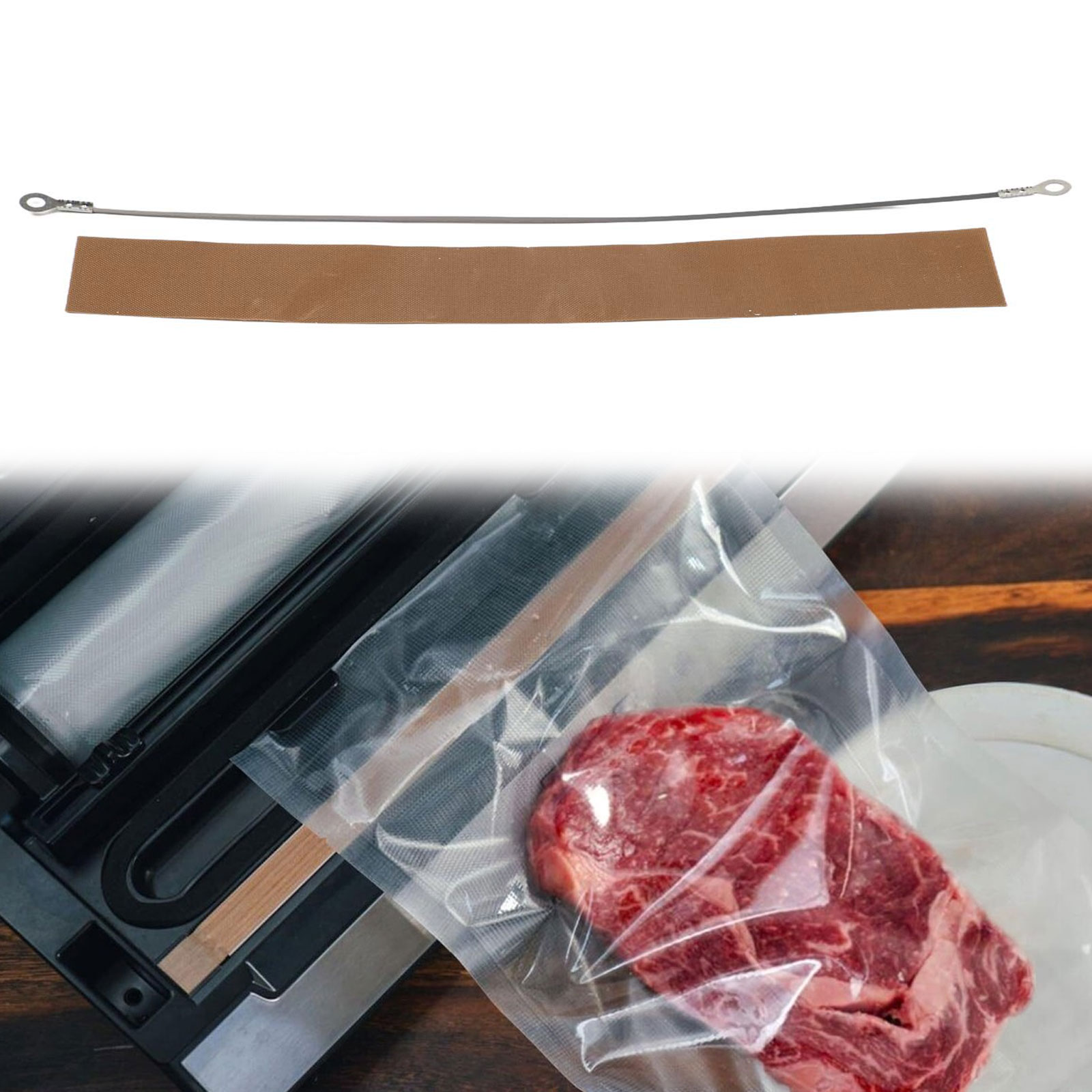 Plastic Bag Impulse Heat Sealer - 임펄스 실러 교체용 열선(고온 천 포함)