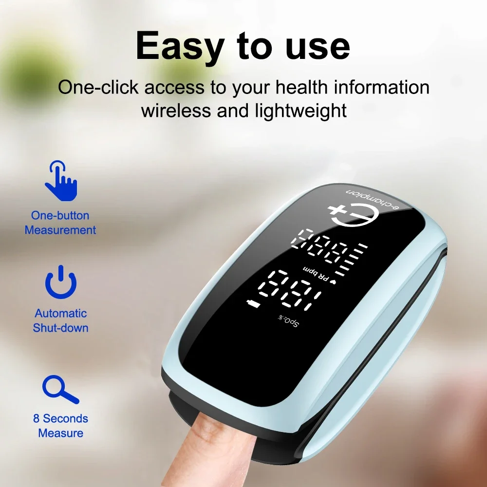 Pulse Oximeter Fingertip Rechargeable - 혈중 산소 포화도 측정기 디지털 LED