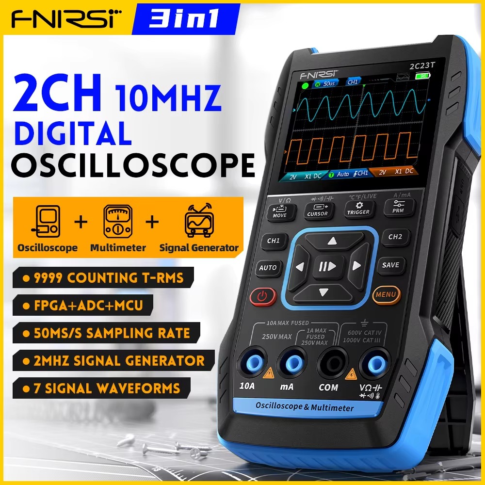 Fnirsi Digital Oscilloscope Handheld - FNIRSI 2C23T 휴대용 디지털 오실로스코프 멀티미터