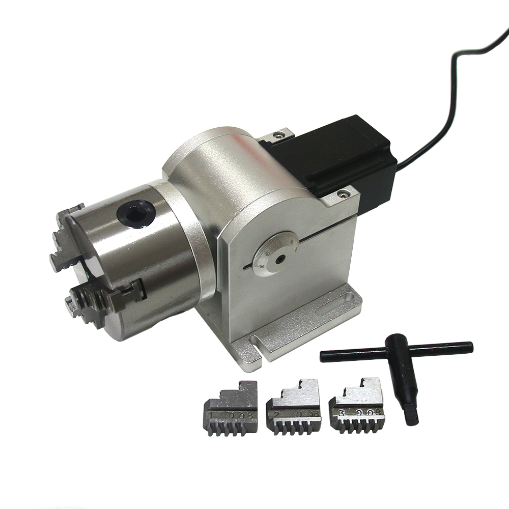 Fiber Laser Marking Machine 30W - 3개의 클로 로터리 축 80mm 척