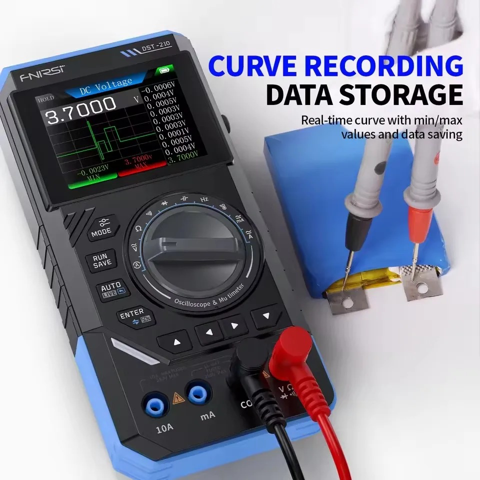 Fnirsi Digital Oscilloscope Handheld - DST210 3-in-1 디지털 멀티미터 10MHz 오실로스코프
