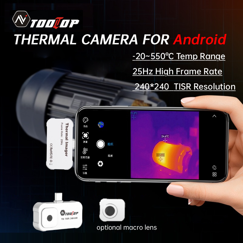 안드로이드용 TOOLTOP T3 적외선 열화상 카메라  - Thermal Imaging Camera Pcb Repair 리뷰 및 가격
