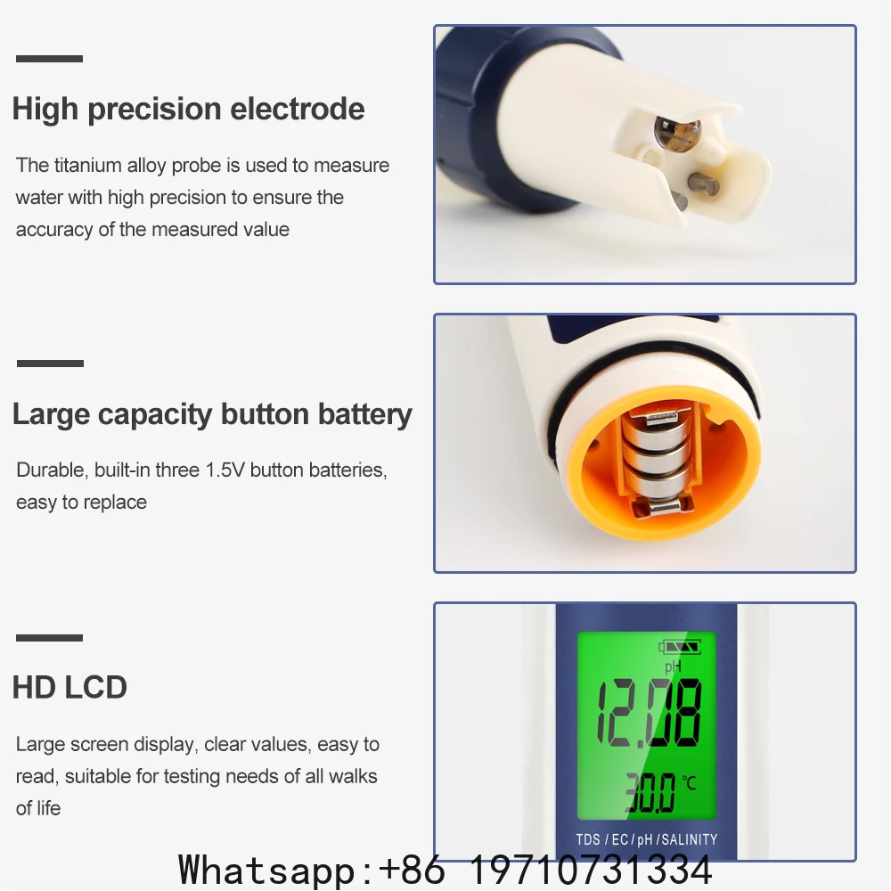 5 in 1 디지털 PH 측정기 TDS EC 염도 온도 - Ph Meter Digital Water Tester 리뷰 및 가격