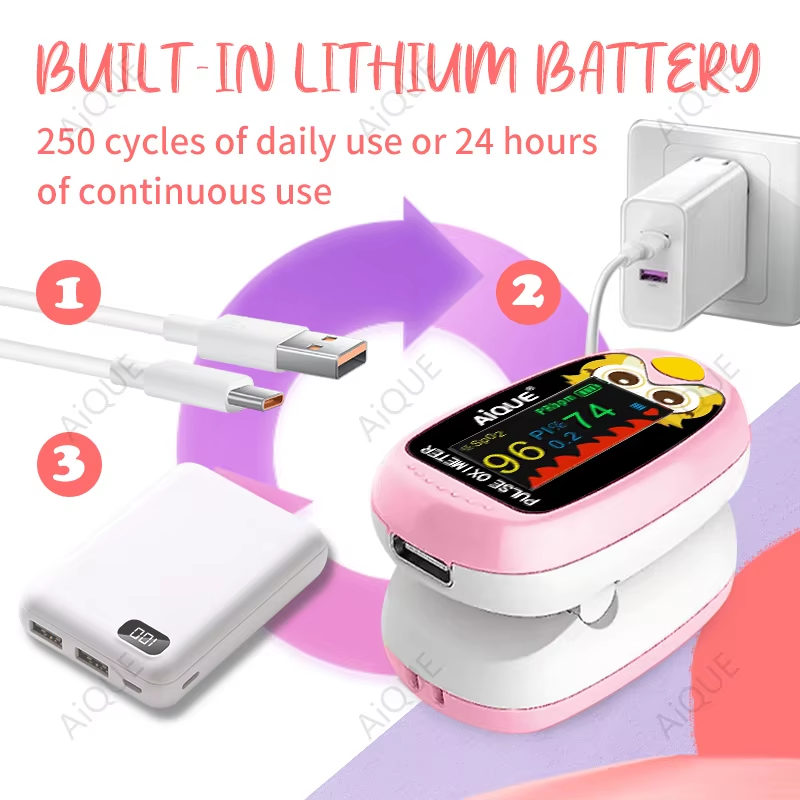 아이케 어린이 손끝 맥박 산소 측정기 아기용 충전식 의 - Pulse Oximeter Fingertip Rechargeable 리뷰 및 가격
