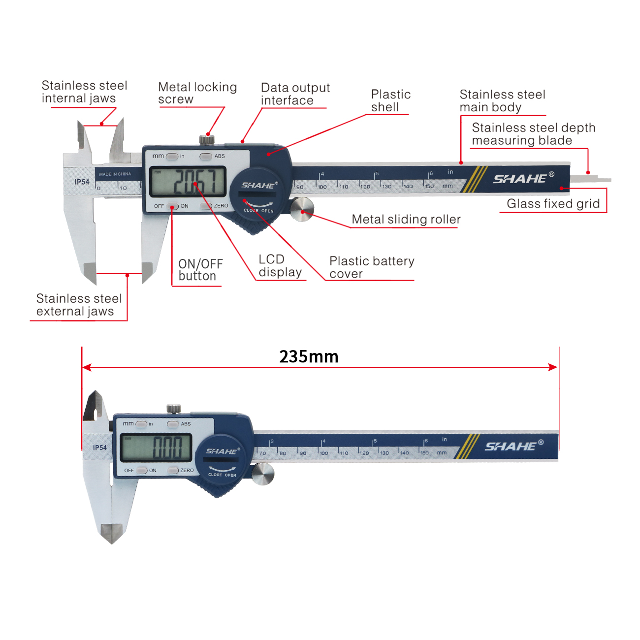 LCD 스크린 디지털 버니어 켈리퍼 게이지, IP54  - Digital Caliper 150Mm Stainless Steel 리뷰 및 가격