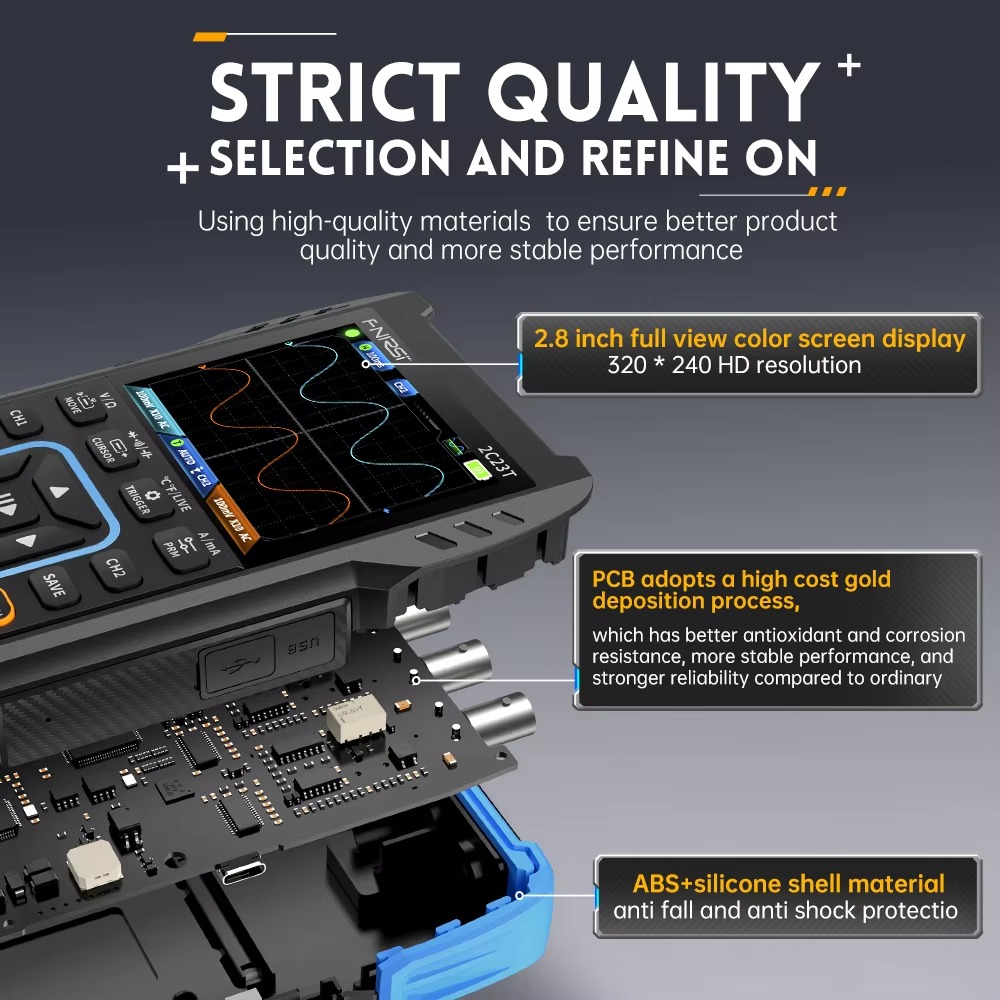 FNIRSI 2C23T 3 in 1 50MS/s 10M - Fnirsi Digital Oscilloscope Handheld 리뷰 및 가격