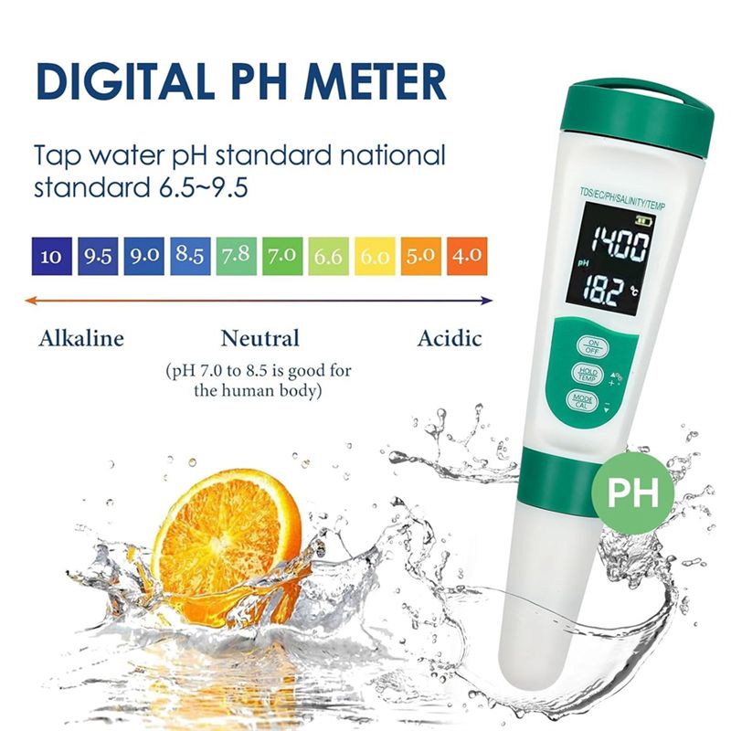 AT02-5 In1 디지털 PH 측정기 고정밀 수질 테 - Ph Meter Digital Water Tester 리뷰 및 가격