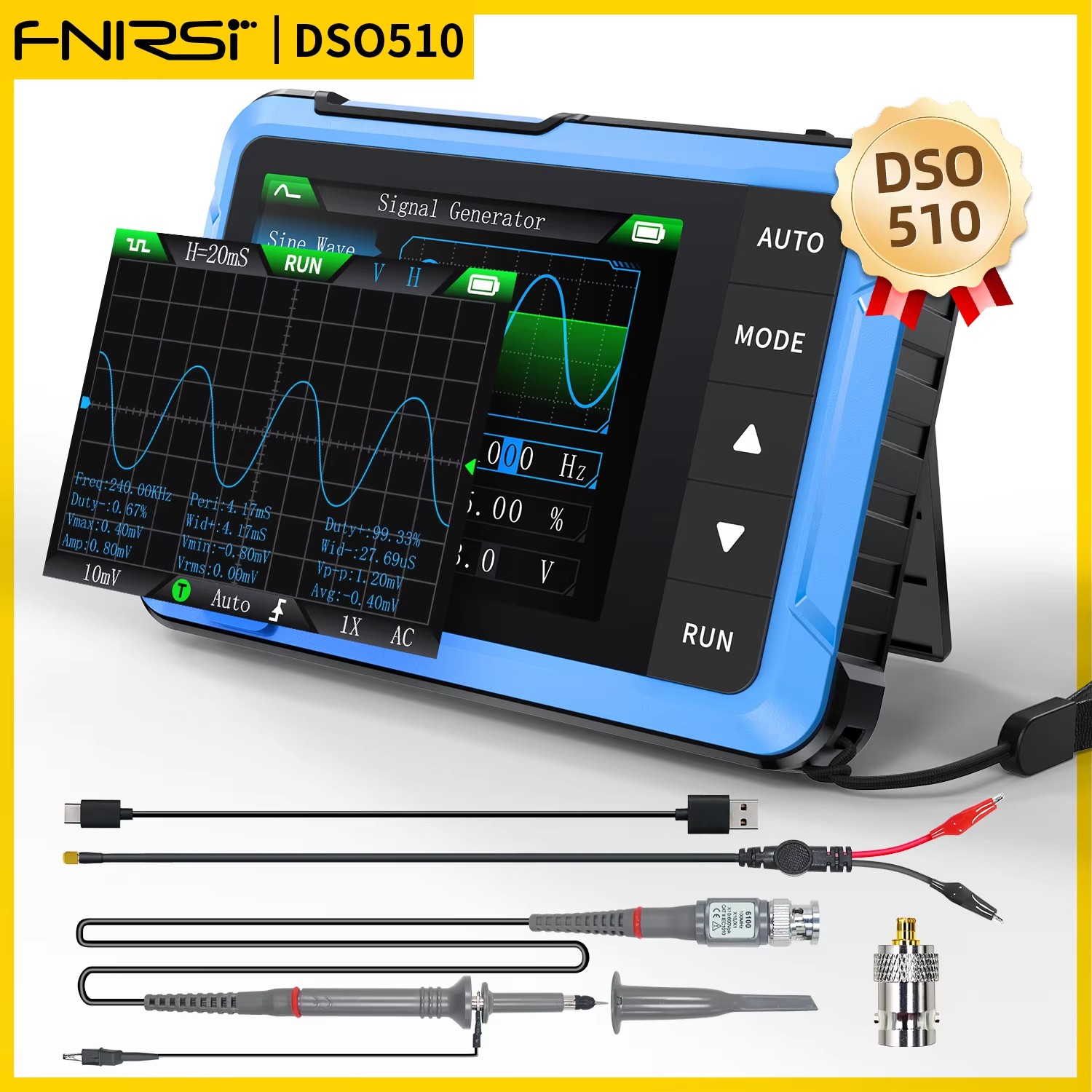 FNIRSI DSO510 10MHz 미니 휴대용 디지털 - Fnirsi Digital Oscilloscope Handheld 리뷰 및 가격