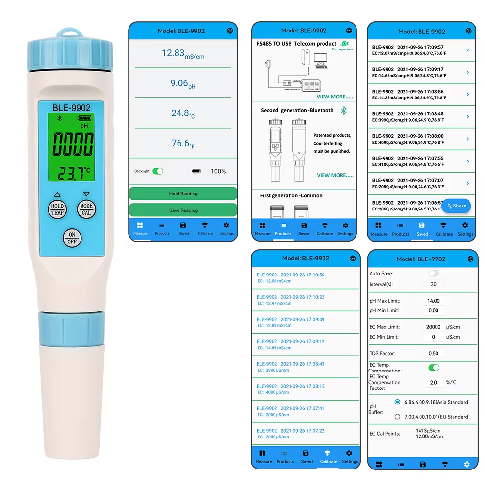 3-in-1 pH/EC/온도 수질 측정기, 수경재배 및 - Ph Meter Digital Water Tester 리뷰 및 가격