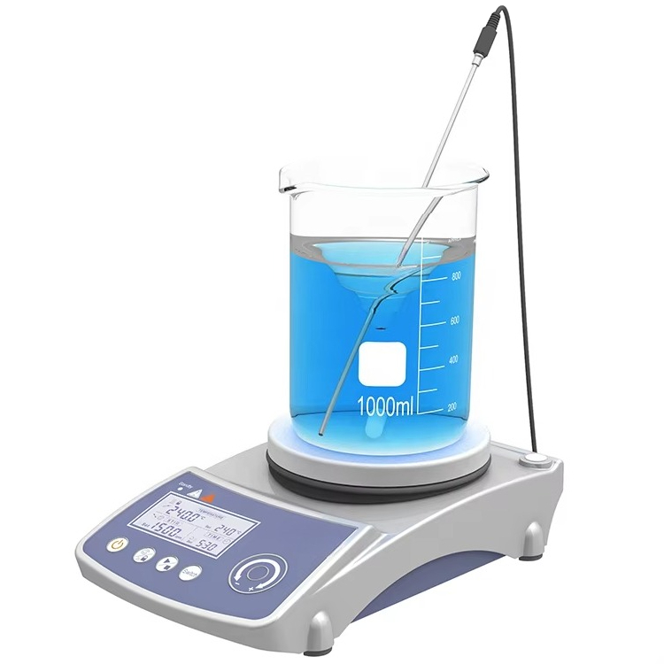 중국 공장 LED 디스플레이가 있는 핫플레이트 실험실용 - Lab Magnetic Stirrer Hot Plate 리뷰 및 가격