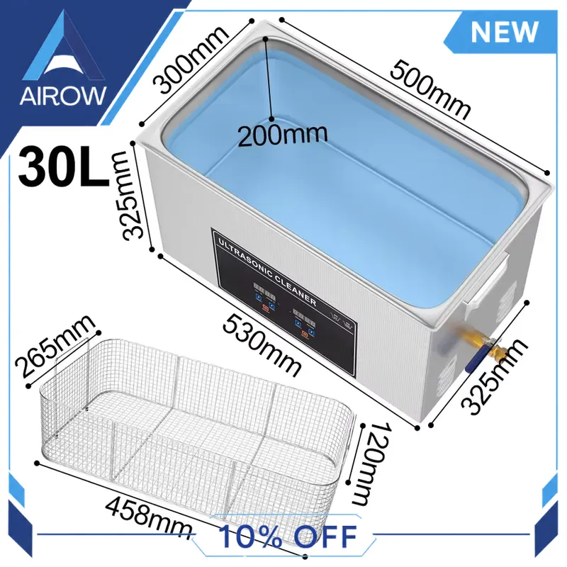 600W 30L 초음파 세척기(히터 탭 포함) 산업용  - Ultrasonic Cleaner 30L Industrial 리뷰 및 가격