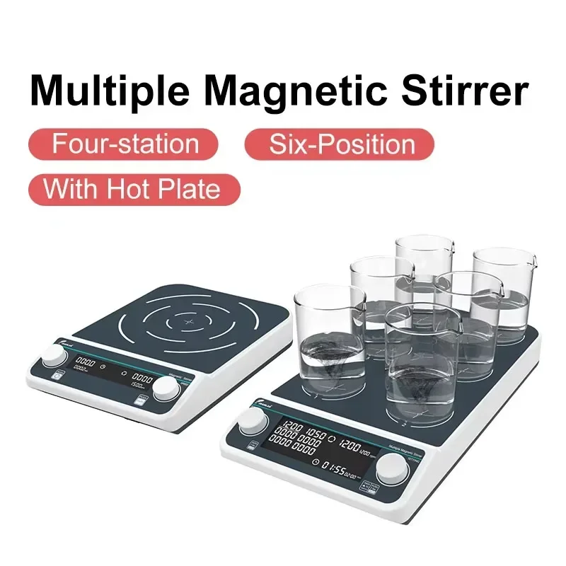 4 스테이션 6 위치 다중 자기 교반기 핫 플레이트 디 - Lab Magnetic Stirrer Hot Plate 리뷰 및 가격
