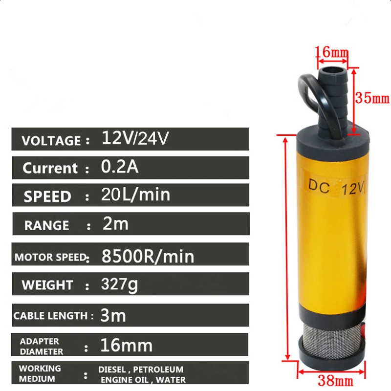 미니 잠수형 디젤 연료 이송 워터 오일 흡입 펌프 38 - Mini Peristaltic Pump 12V 리뷰 및 가격