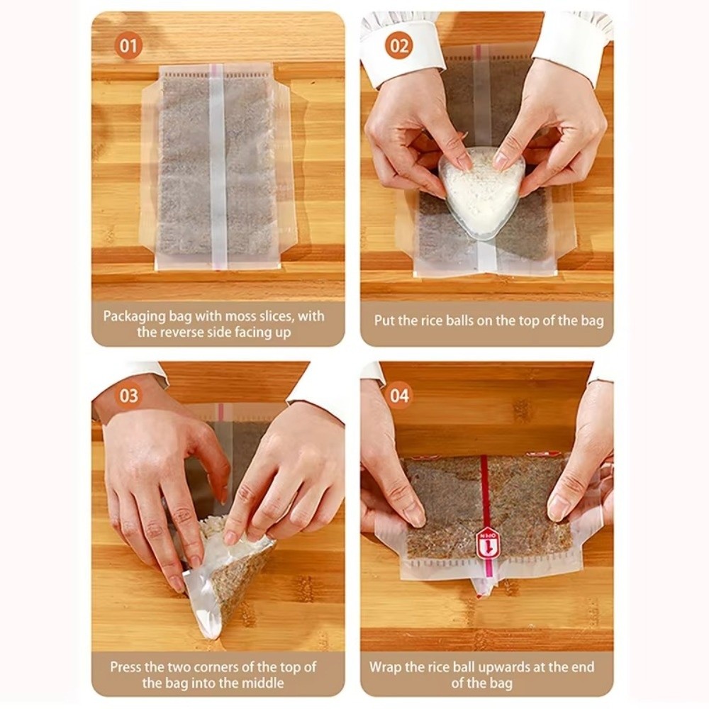 100개입 PP 일회용 삼각형 밥주먹밥 포장지 김 김  - Packaging 리뷰 및 가격