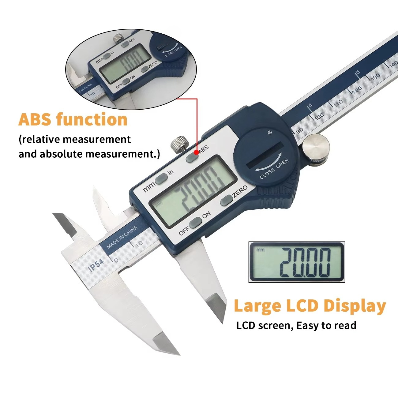 IP54 0-150mm 디지털 버니어 캘리퍼스 대형 L - Digital Caliper 150Mm Stainless Steel 리뷰 및 가격