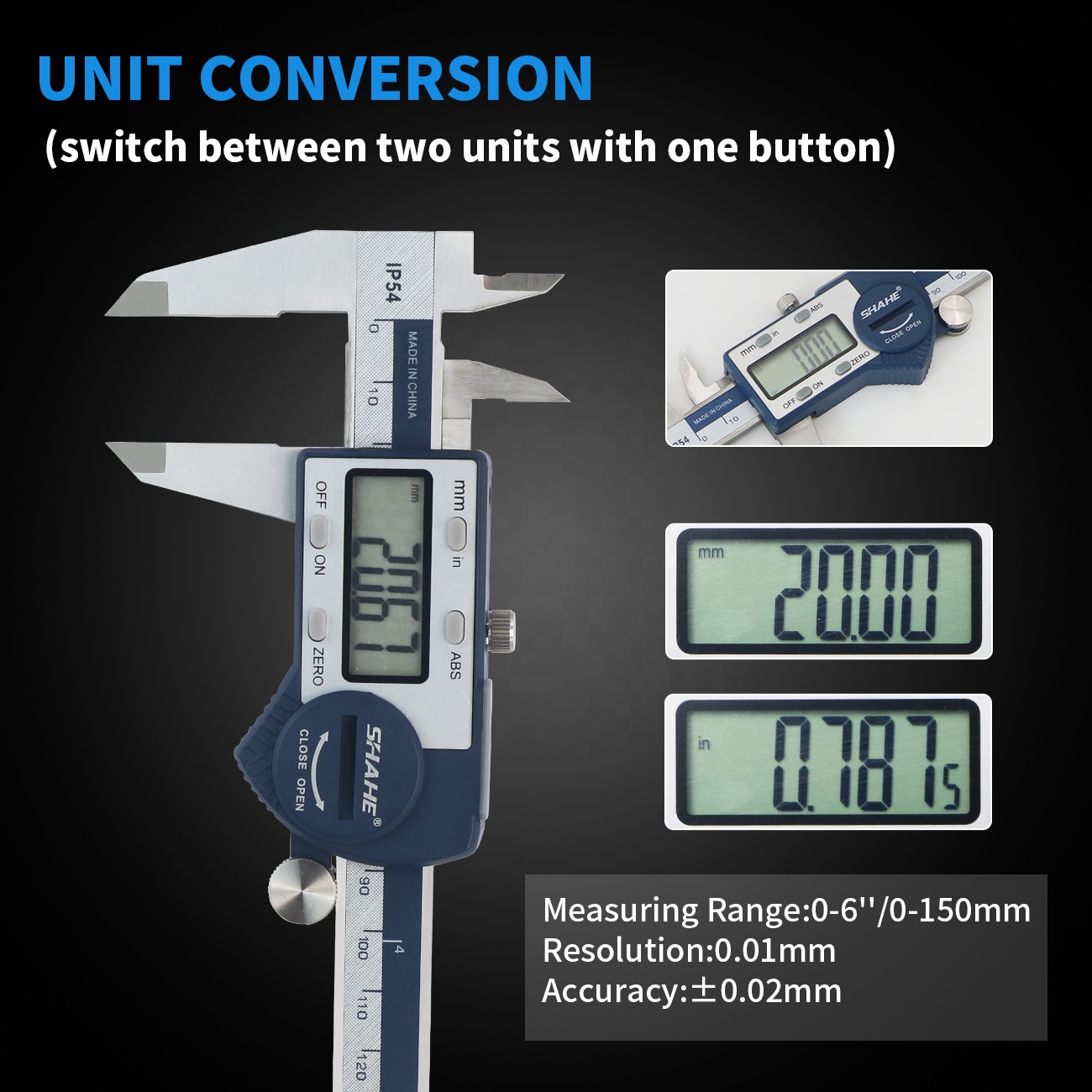 IP54 0-150mm 디지털 버니어 캘리퍼스 대형 L - Digital Caliper 150Mm Stainless Steel 리뷰 및 가격