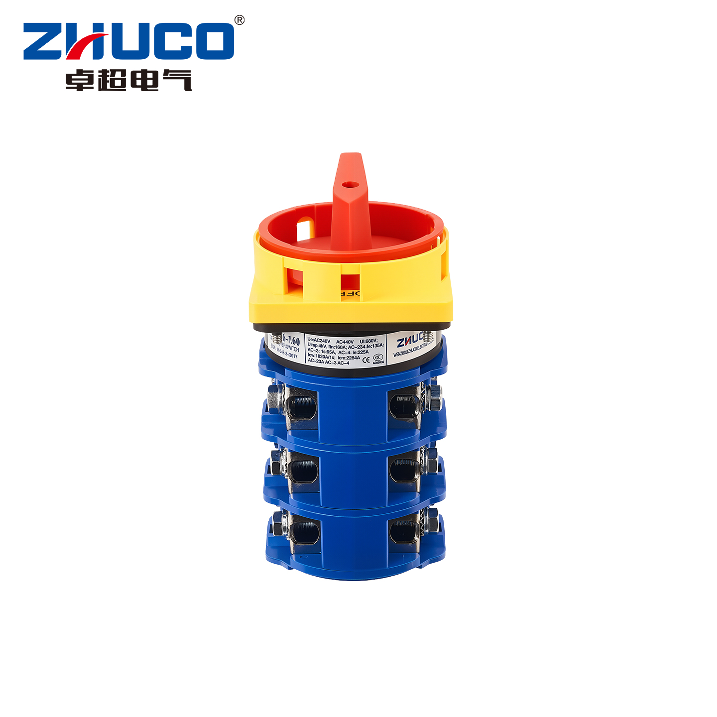 ZHUCO 2-포지션 셀렉터 스위치 160A 690V, - Industrial Tools 리뷰 및 가격