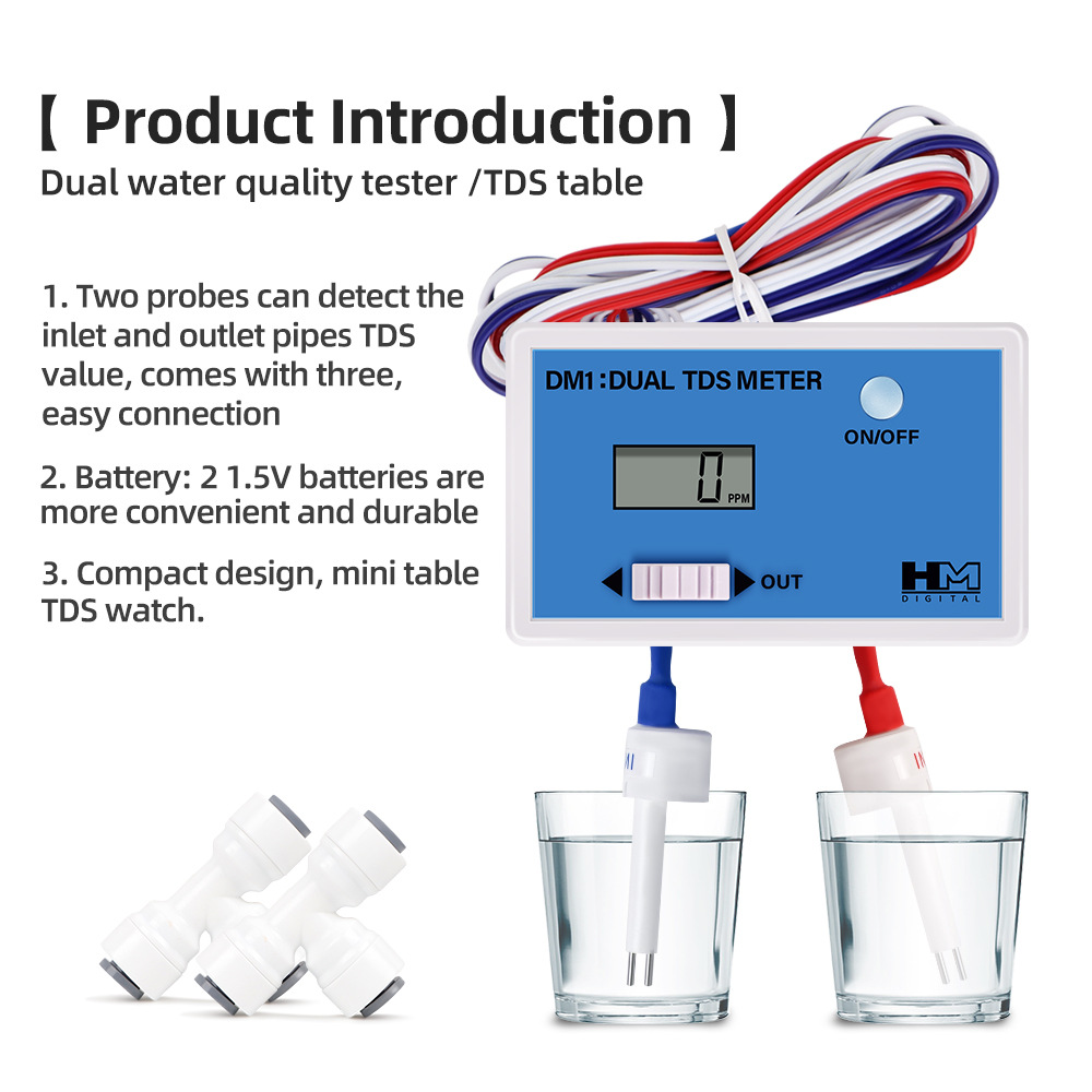 DM1 듀얼 TDS 수질 테스터, 듀얼 ec측정기 디지 - Ph Meter Digital Water Tester 리뷰 및 가격
