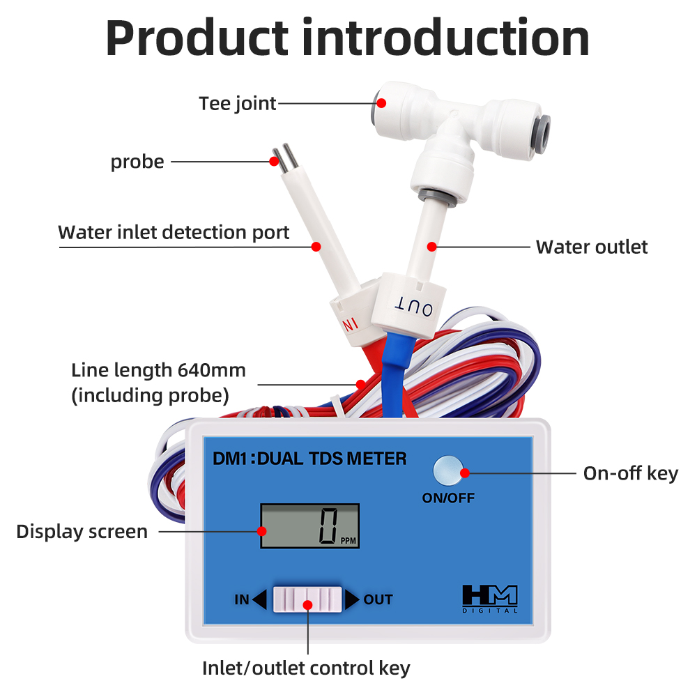 DM1 듀얼 TDS 수질 테스터, 듀얼 ec측정기 디지 - Ph Meter Digital Water Tester 리뷰 및 가격