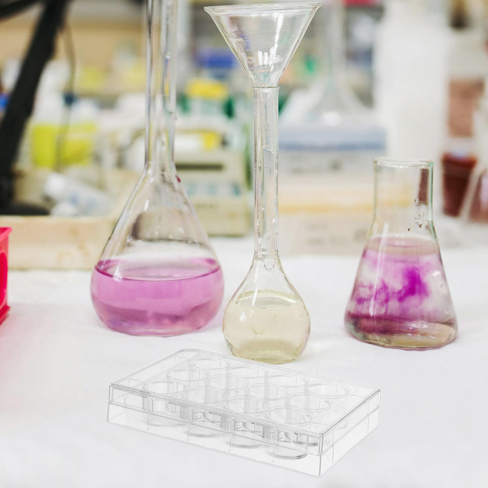 12웰 투명 세포 배양 플레이트, 평면 표면 조직 배양 - Lab Equipment 리뷰 및 가격