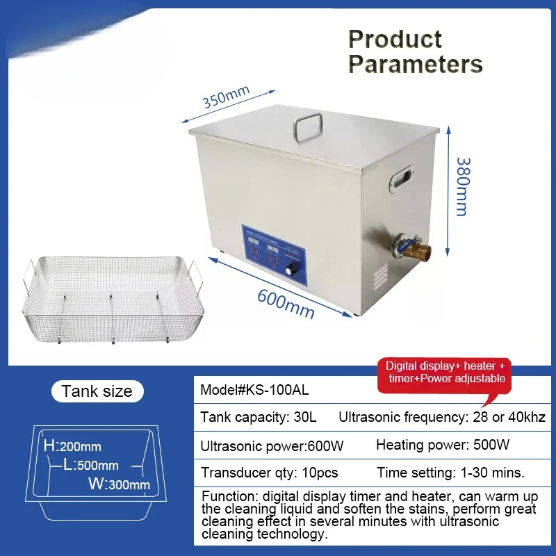 28KHZ 30L 산업용 초음파 세척기 전기 부품 세척 - Ultrasonic Cleaner 30L Industrial 리뷰 및 가격